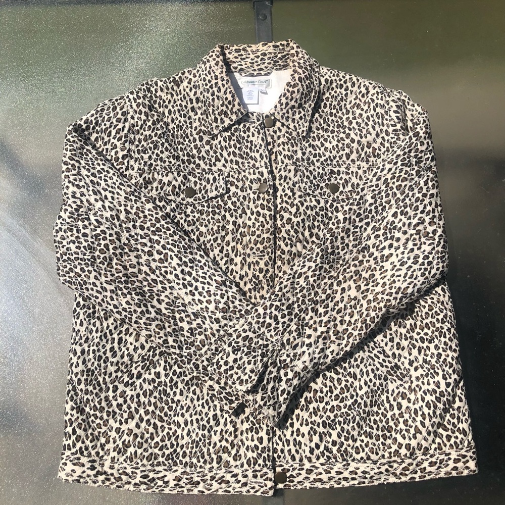 Cold-water Creek Leopard Print Jacket